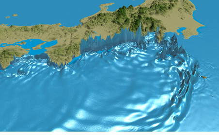 Tsunami simulation