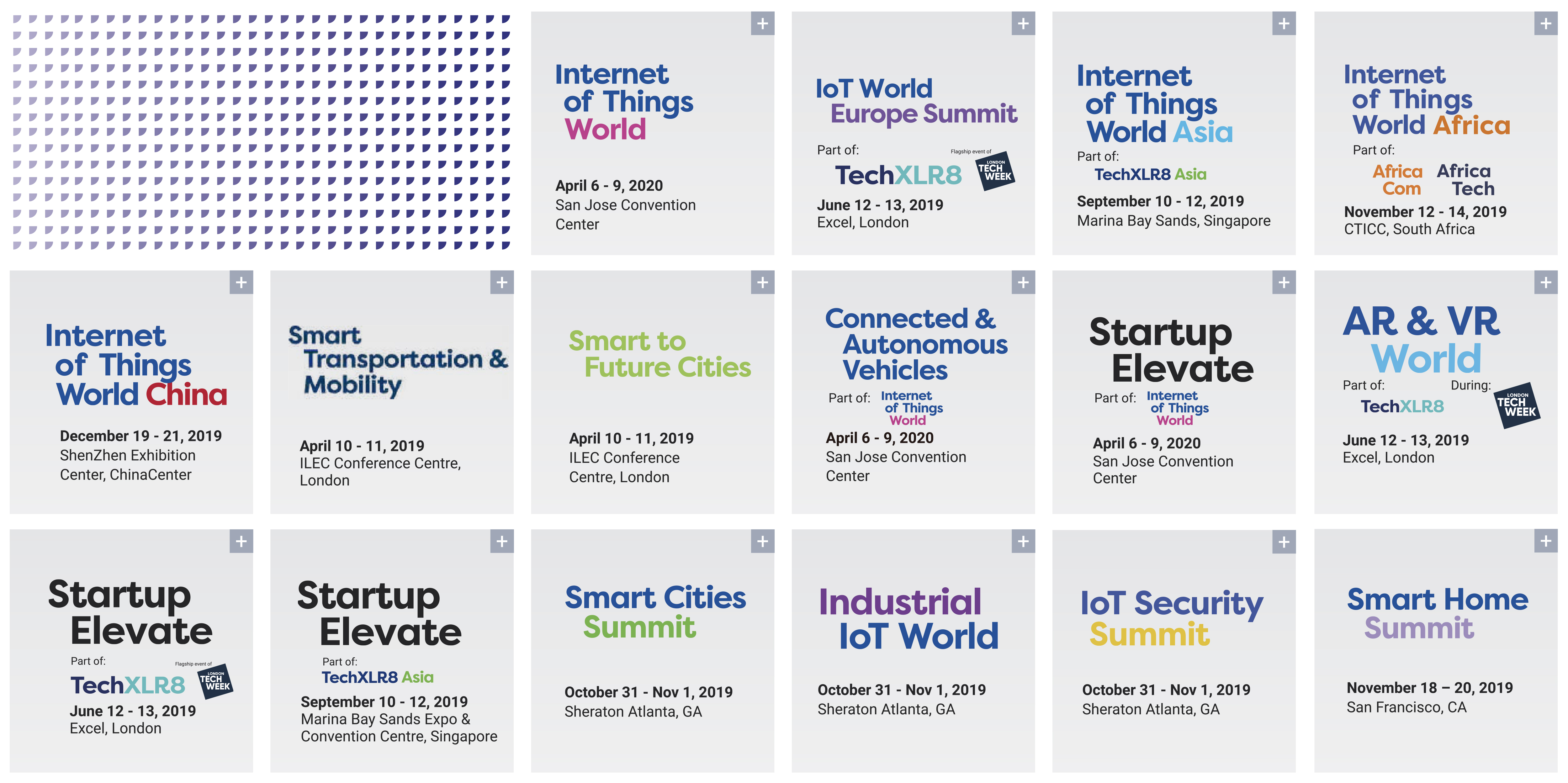 IoT World Series Calendar of Events