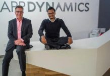 Joe Sexton, president of worldwide field operations for AppDynamics Inc., left, and Jyoti Bansal, co-founder and chief executive officer of AppDynamics Inc.