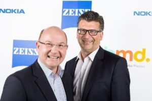 HMD-Global--NOKIA-and-ZEISS Florian Seiche, President, HMD Global and Andreas Back, Head of Brand Management and Head of Marketing Consumer Optics, ZEISS