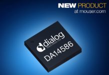 Dialog’s SmartBond DA14586 SoC, Now at Mouser, Enables Low-Power Bluetooth 5 Applications Dialog SmartBond DA14586