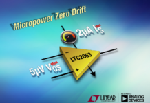 Industry’s Lowest Power Zero-Drift Op Amp Consumes only 1.3μA Zero drift