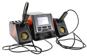 RS Pro dual-channel soldering station