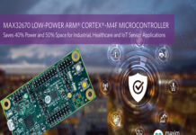Arm Cortex-M4F Microcontroller saves 40% power & 50% space Arm Cortex-M4 microcontroller