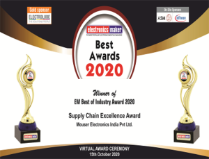 Mouser's Supply Chain Excellence Award Mouser's Supply Chain Excellence Award