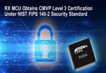Renesas RX MCU obtains CMVP Level 3 Certification under NIST FIPS 140-2 Security Standard Renesas RX microcontroller (MCU)