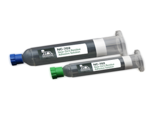 Halogen-free adhesive solution