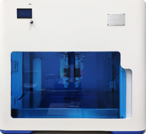 Outside view of the Craft Health 3D printer including the ViscoTec print head