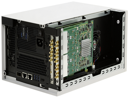 NVIDIA Clara equipped with two SPECTRUM cards: 4 channel signal generation plus 8 channel signal acquisition with 125 MS/s