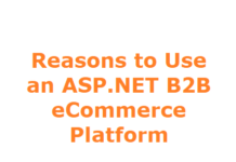 Reasons to Use an ASP.NET B2B eCommerce Platform ASP.NET B2B eCommerce