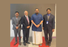 Dr. Sailesh Chittipeddi, Mr. Rajeev Chandrasekhar, Mr. N. Ganapathy Subramaniam (right to left)