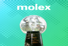 Mouser Named Global High Service Distributor of the Year by Molex for Sixth Year Mouser