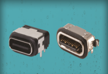 Waterproof USB Type C Connectors