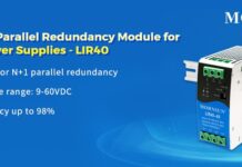 40A DC/DC Parallel Redundancy Module for DIN-rail Power Supplies – LIR40 LIR40