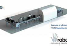 Robotas THT Line